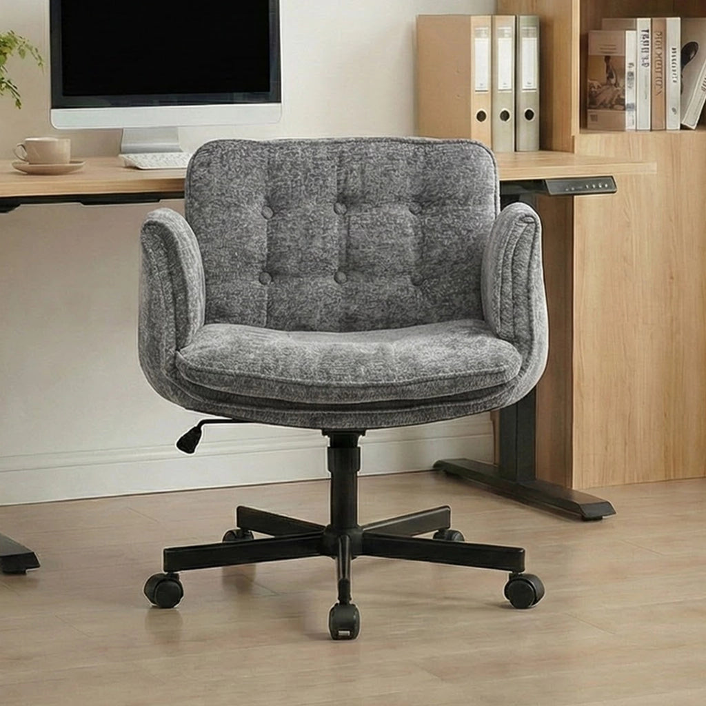 Sedia da ufficio girevole regolabile ¨C Minimal ¨C Grigio scuro