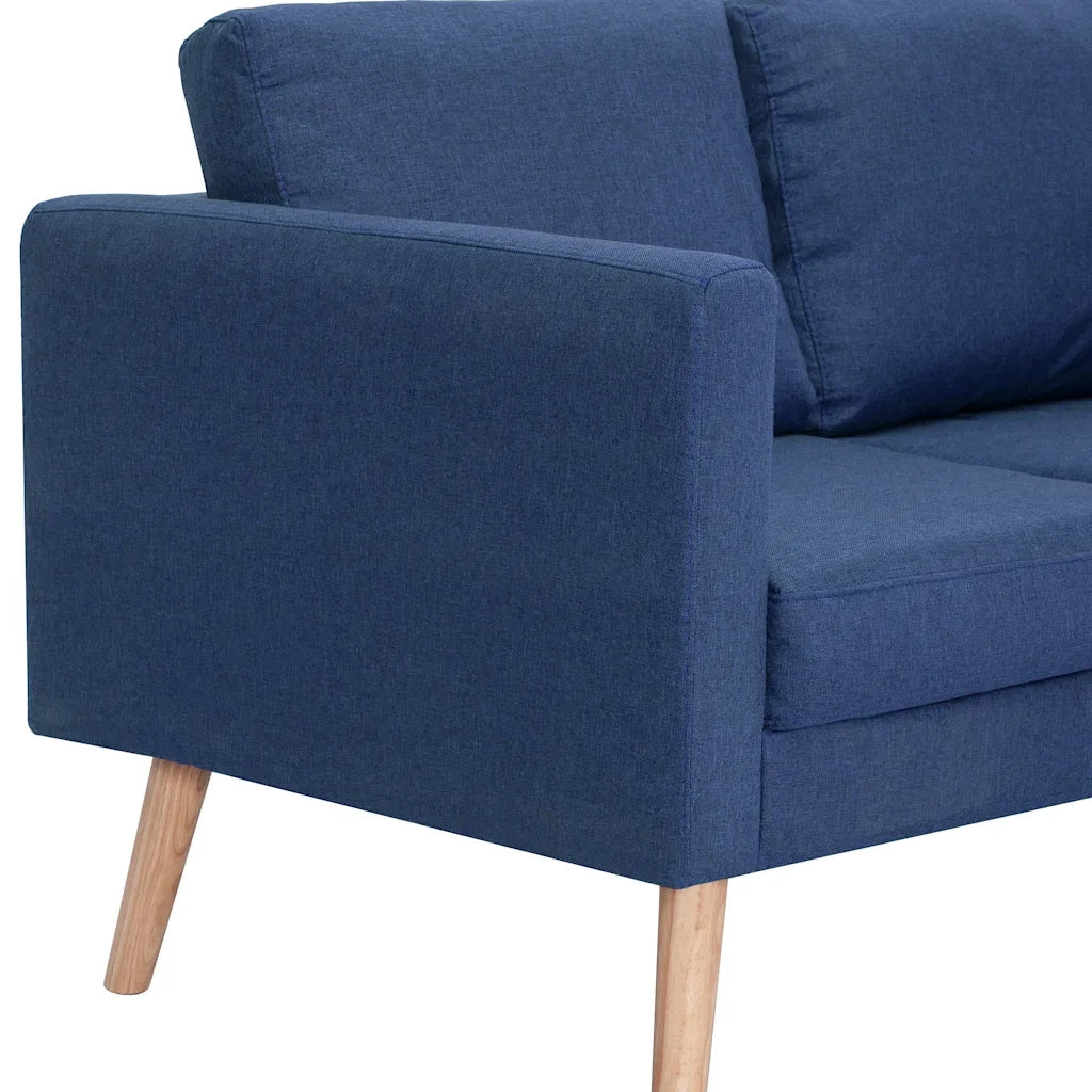 Set Divani 2 pz in Tessuto Blu 276853
