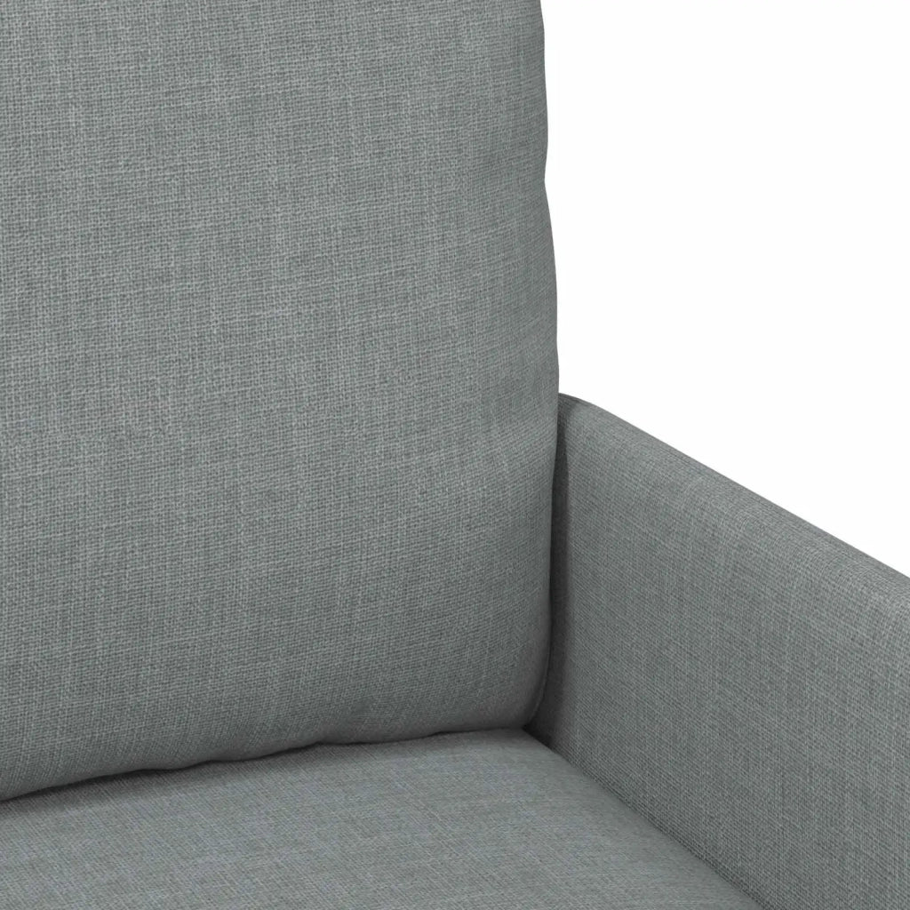 Set divani con cuscino 3 pcs Grigio chiaro 115 x 56 x 80 cm 3406208