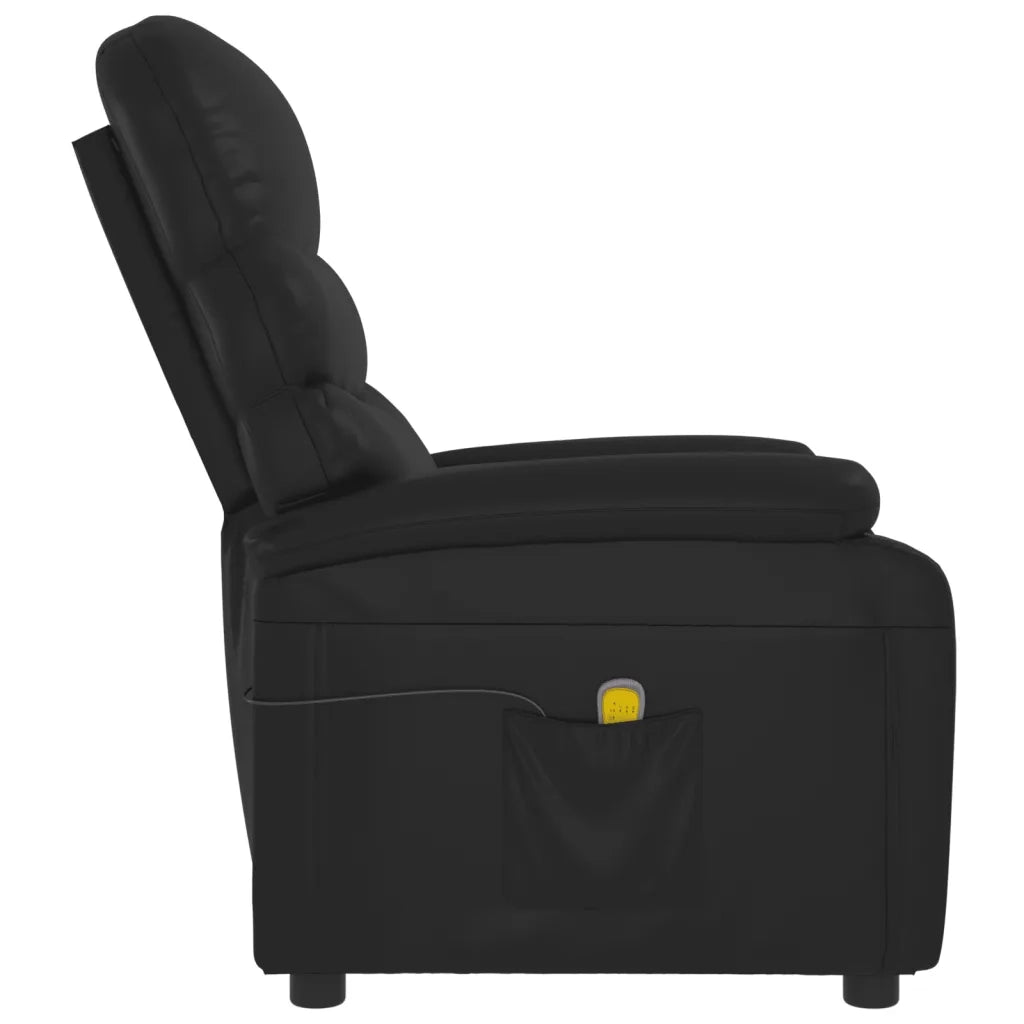 Poltrona Massaggiante Nera in Similpelle 342693