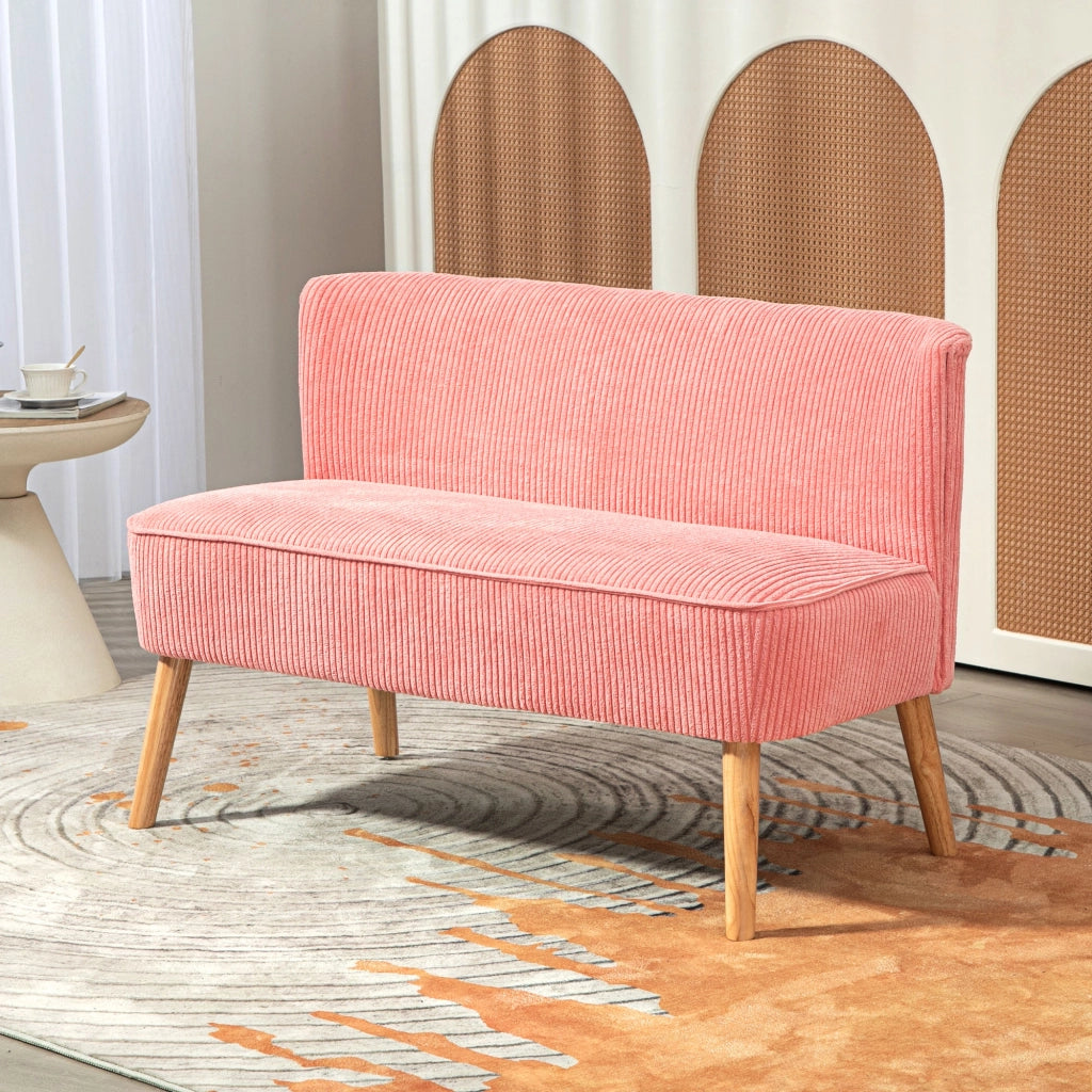 Divano 2 posti ¨C Minimal ¨C rosa, 117x56.5x77 cm