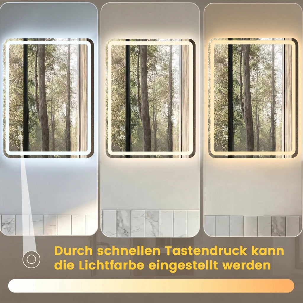 Specchio LED da bagno dimmerabile con funzione antiappannamento