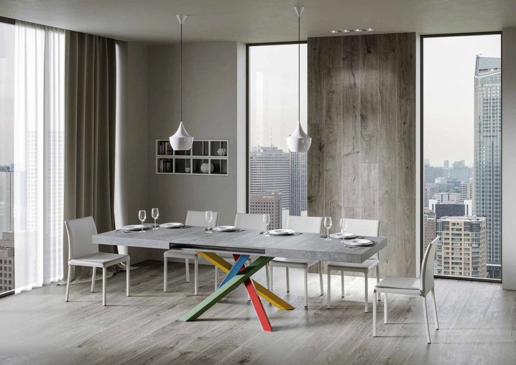 Tavolo Allungabile 160-264x90x77 cm Volantis Cemento