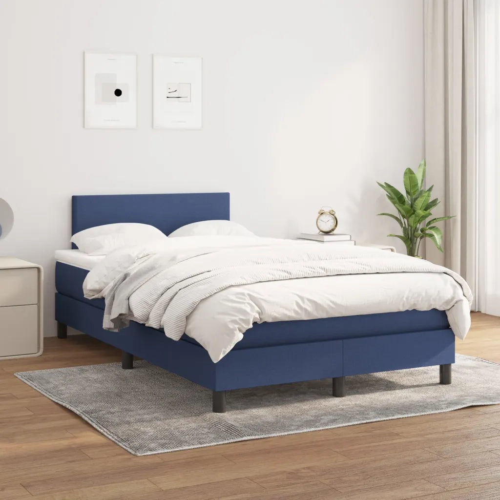 Giroletto a Molle con Materasso Blu 120x190 cm in Tessuto 3269715
