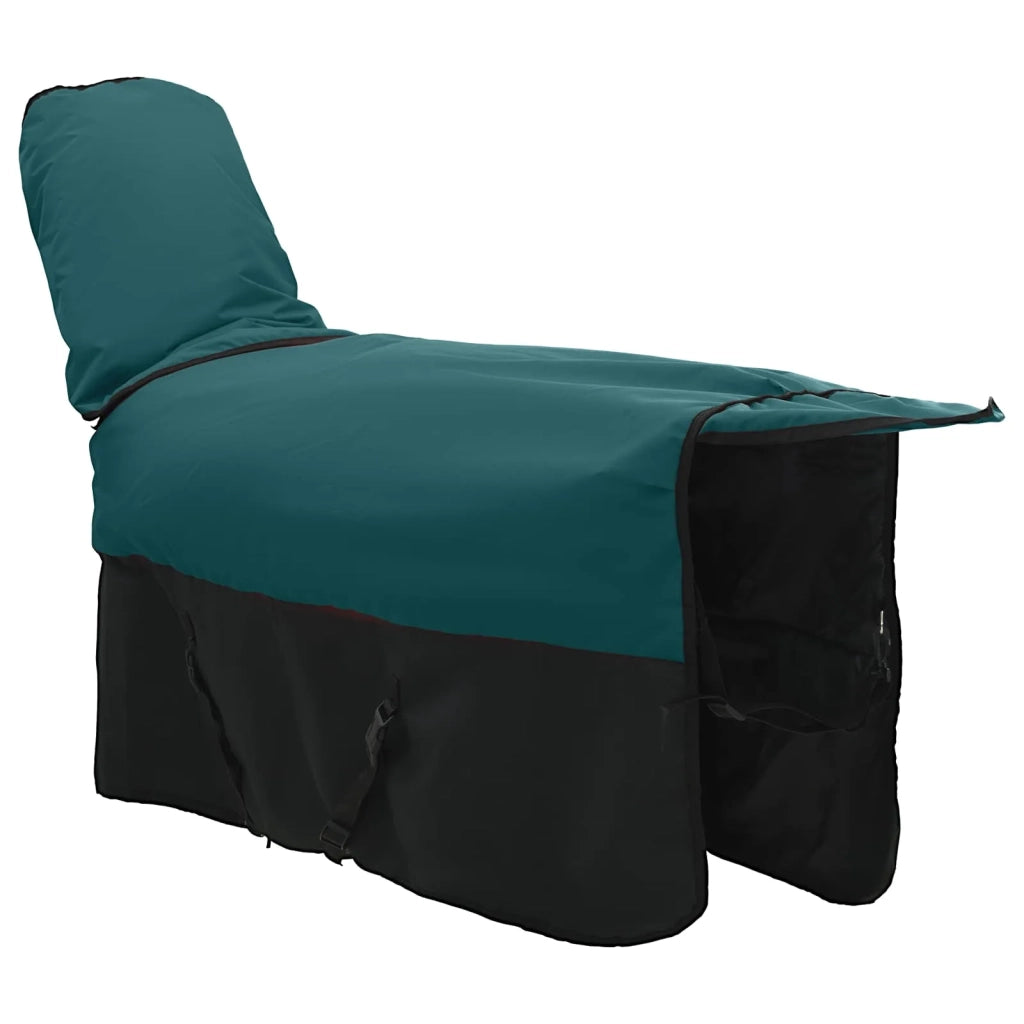 Coperta per Cavalli Verde Scuro e Nero 85 cm Poliestere 42013138
