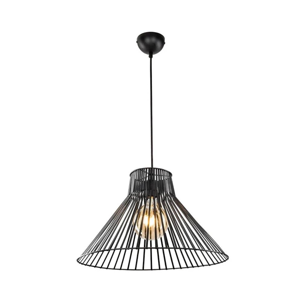 Lampada a sospensione Panama MDL4135 filo metallico nero EFFEZ