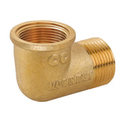 RACCORDO CURVO MASCHIO FEMMINA IN OTTONE GIALLO SERIE 1500 3/4   TIEMME RACCORDERIE SPA