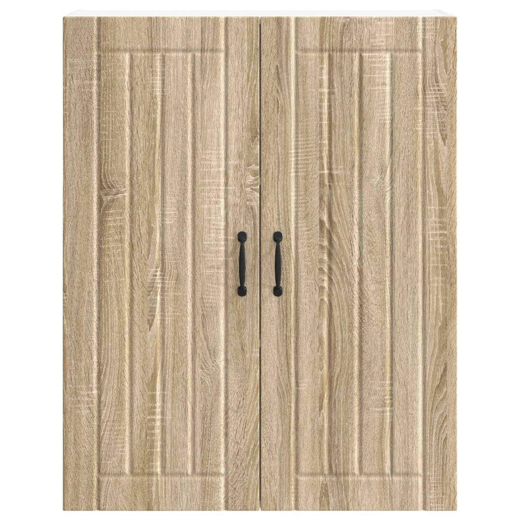 Armadio da cucina rettangolare moderno 80 x 31 x 100 cm pratico spazio di archiviazione stile essenziale in legno multistrato rovere sonoma 02_0054164