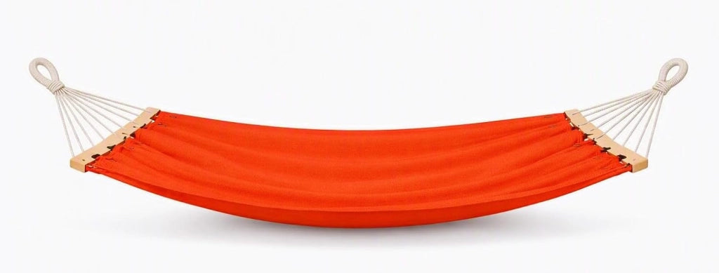 Amaca 2 x 1 m in Cotone e Poliestere Arancione Resistente e Confortevole