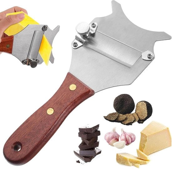 Trattore di tartufi - utensile multifunzionale per la cucina - acciaio inossidabile e legno
