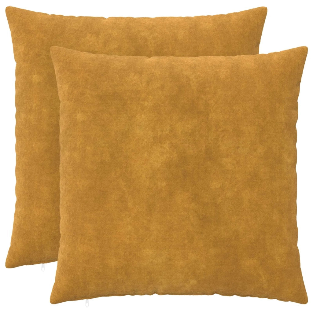 Cuscino 2 pz HEERLEN Giallo 70 x 70 cm Fleece in microfibra 928409
