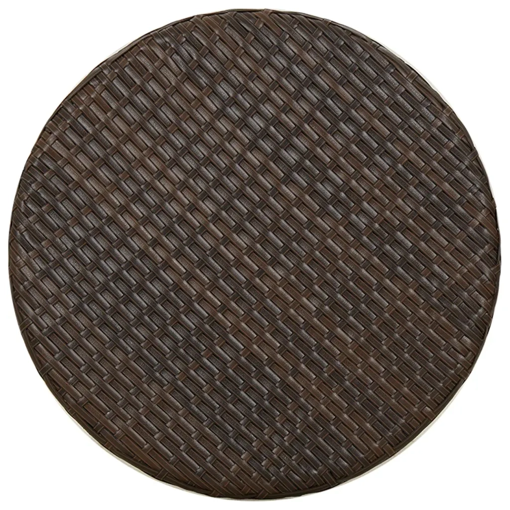 Tavolino da Giardino | Tavolino da T¨¨ Marrone 45 cm in Polyrattan