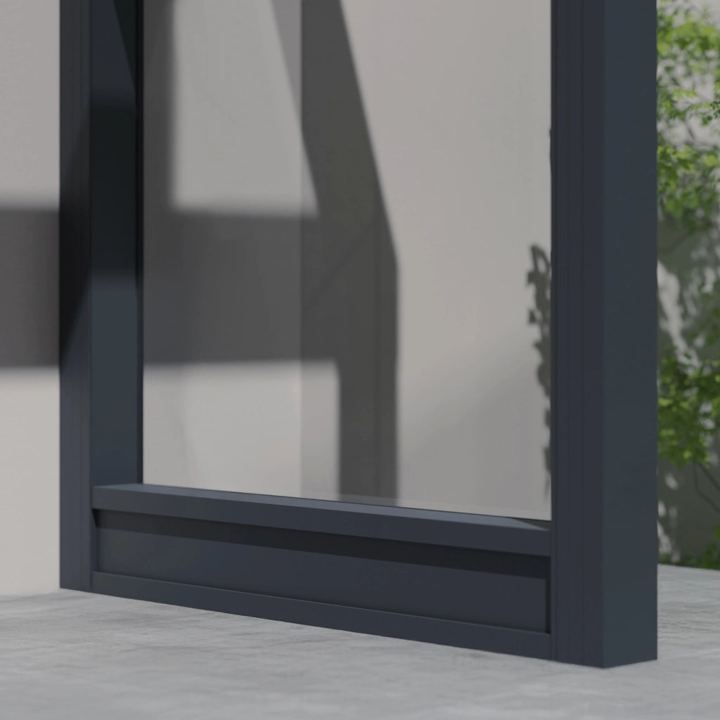Canopia Sophia Pensilina Da Esterno  215X95 cm + Parete laterale Grigio / Opal Bianco