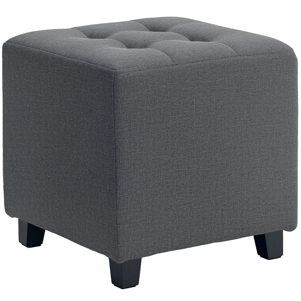 Pouf imbottito con tasche laterali ¨C Minimal ¨C Grigio 35x35x35 cm