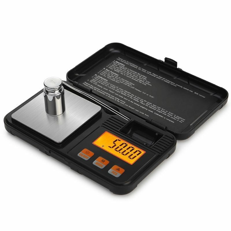Bilancia bilancino di precisione con display digitale pesa da 0.001 a 50g
