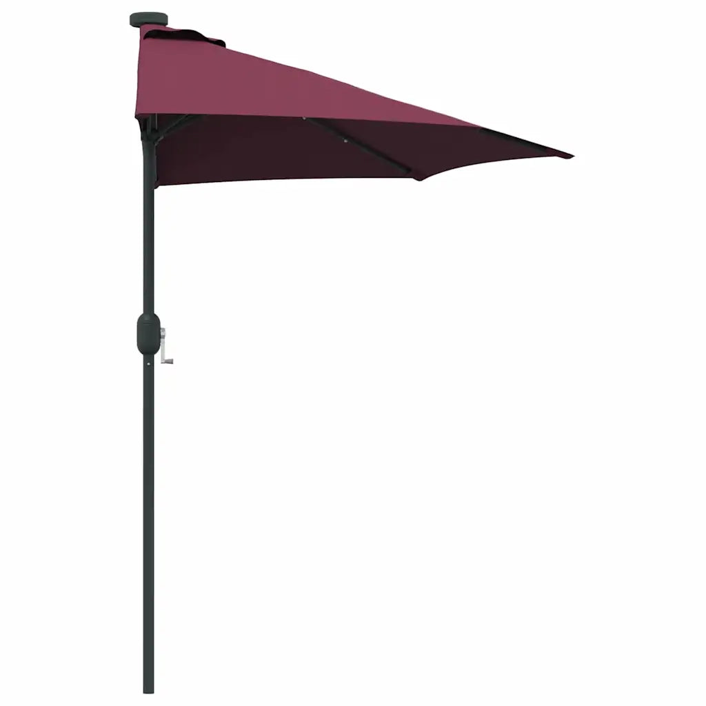Ombrello da giardino Rosso Bordeaux 294 x 150 x 223 cm 42003263