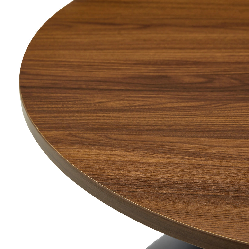 TAVOLINO DA CAFFÈ Set da 2 pezzi Ø70/50 cm Nocciola e nero