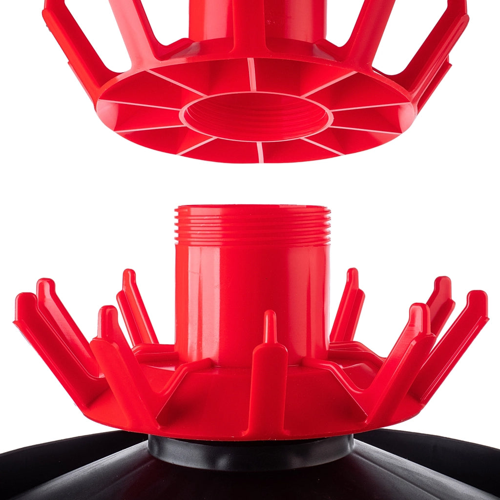 KADAX Portabottiglie modulare con scolapiatti, grande, rosso, per 80 bottiglie