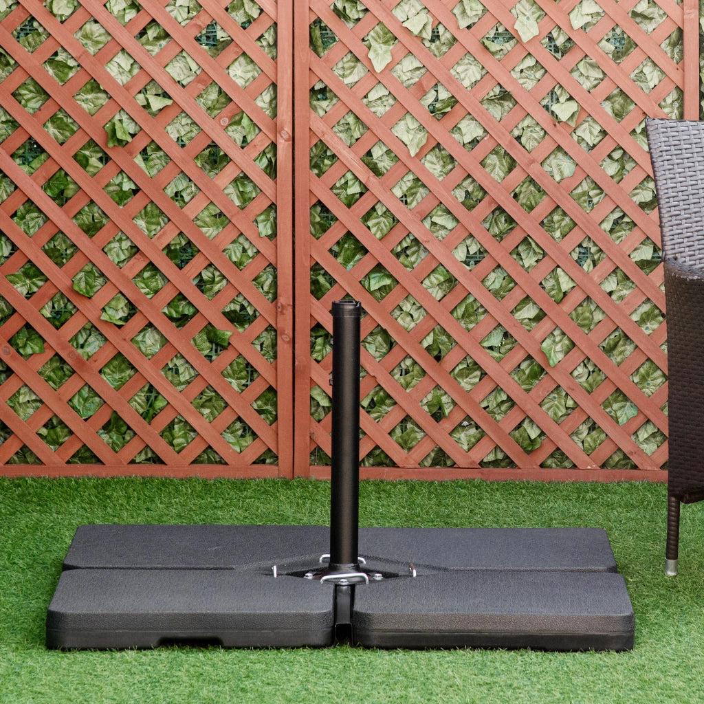 Base per Ombrellone 4 Pezzi ¨C Zephmum ¨C Nero