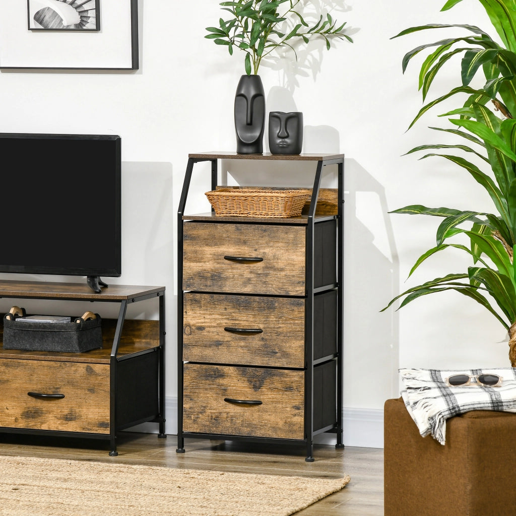 Armadio con cassetti ¨C zephmum ¨C marrone