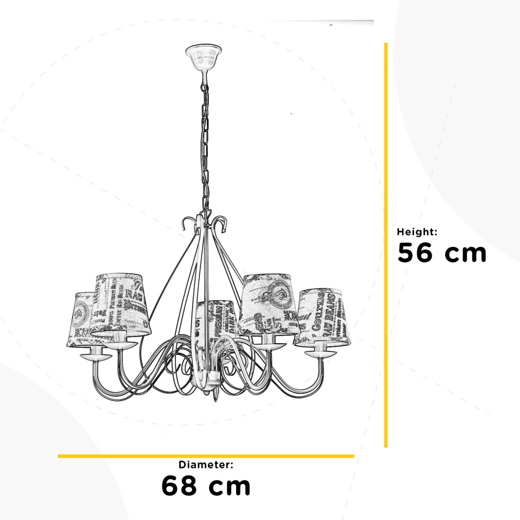 Lampadario Polette