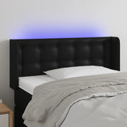Testiera a LED-Testata con LED Nera 103x16x78/88 cm in Similpelle 915451