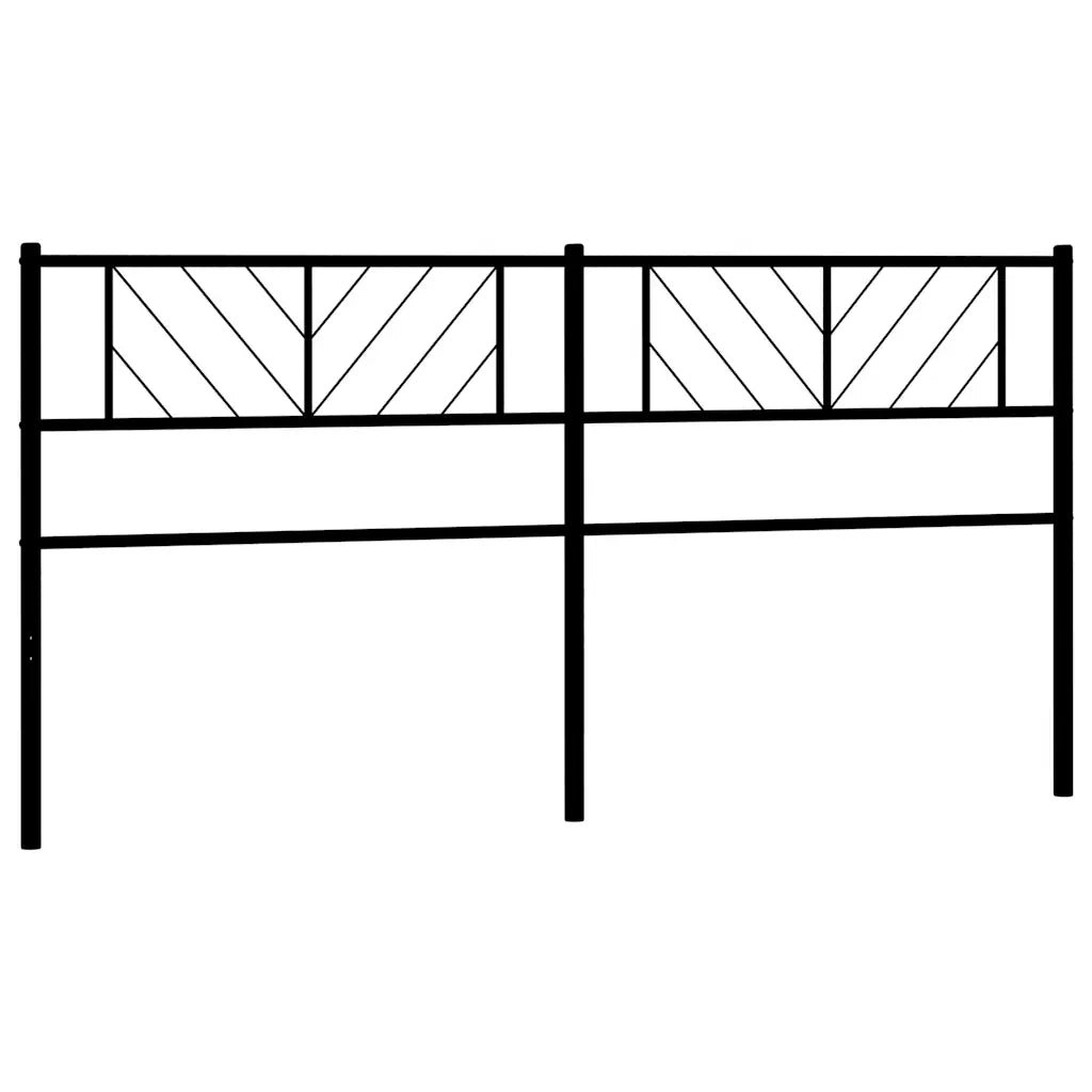 Testiera di Ricambio in Metallo Nero 200 cm 372217