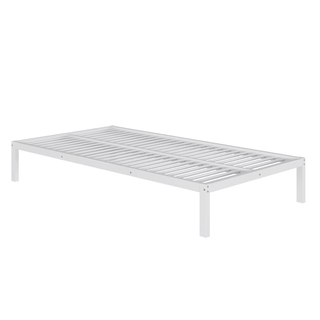 Letto a castello 90 x 200 cm, struttura in metallo, con scrivania, presa di ricarica, 4 ripiani portaoggetti, bianco