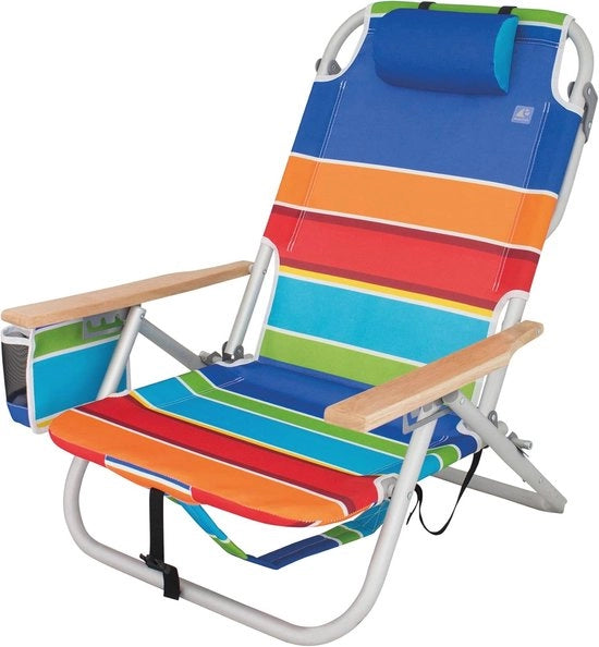 Sedia da Spiaggia - Sedia da Spiaggia Comfortevole e Ripiegabile per Sole e Relax