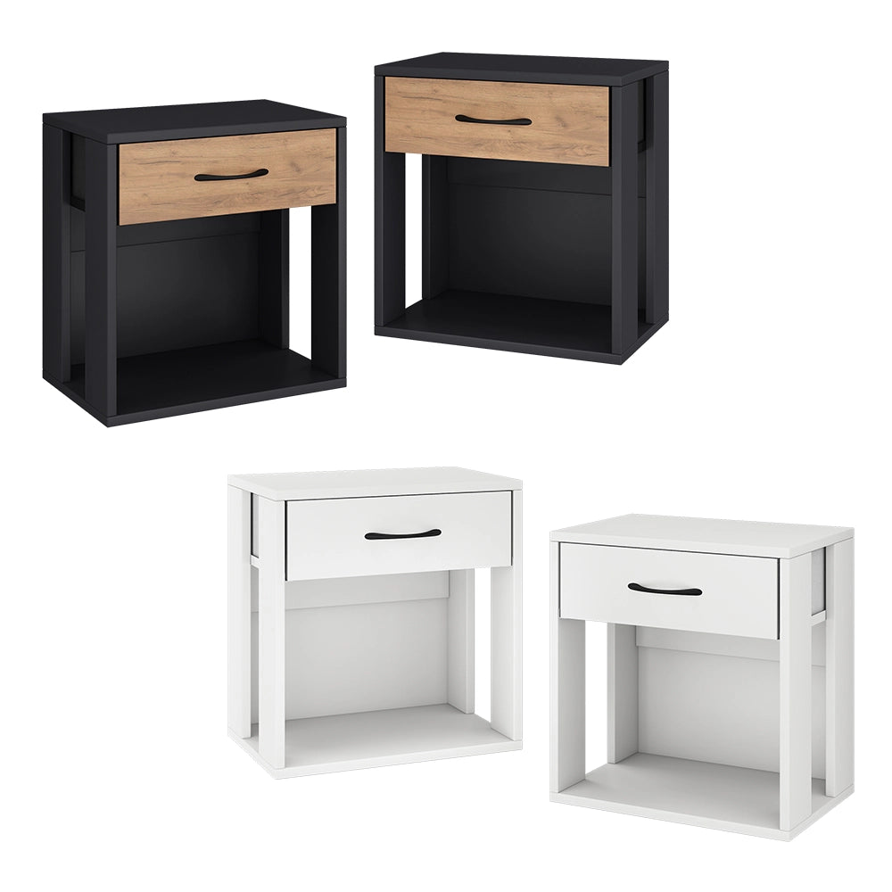 Vicco Comodino Bianco 39 x 41 cm Set di 2
