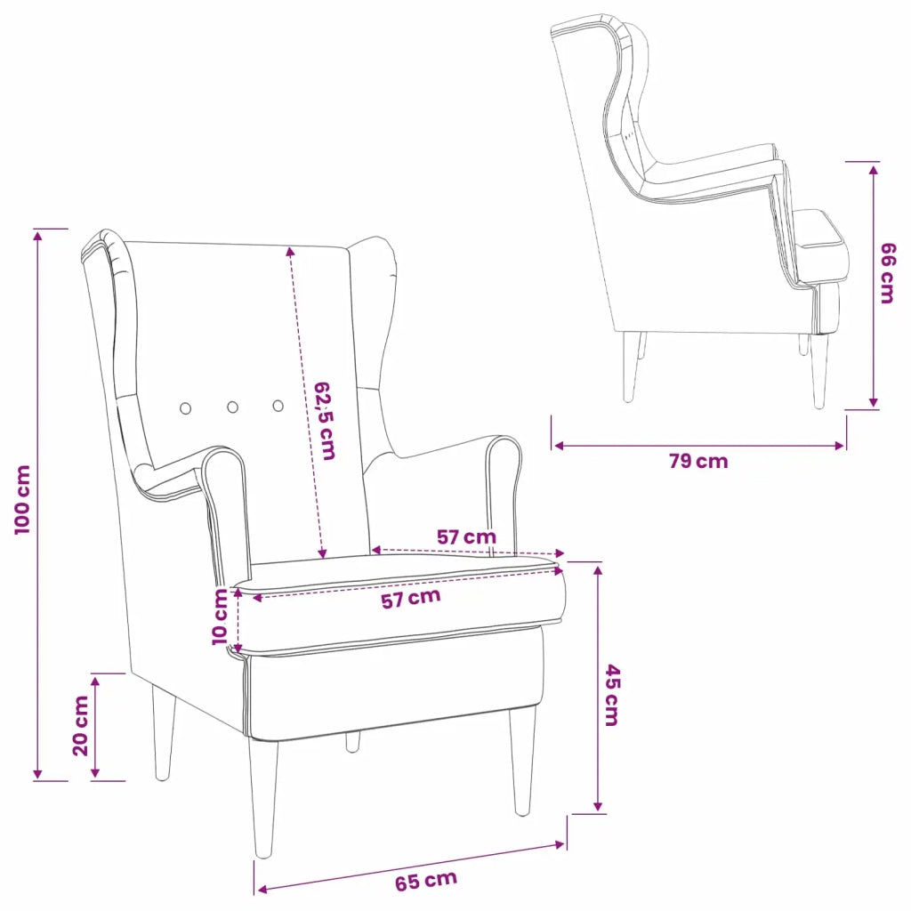 Poltrona-Divano Sedia Blu Tessuto 898416