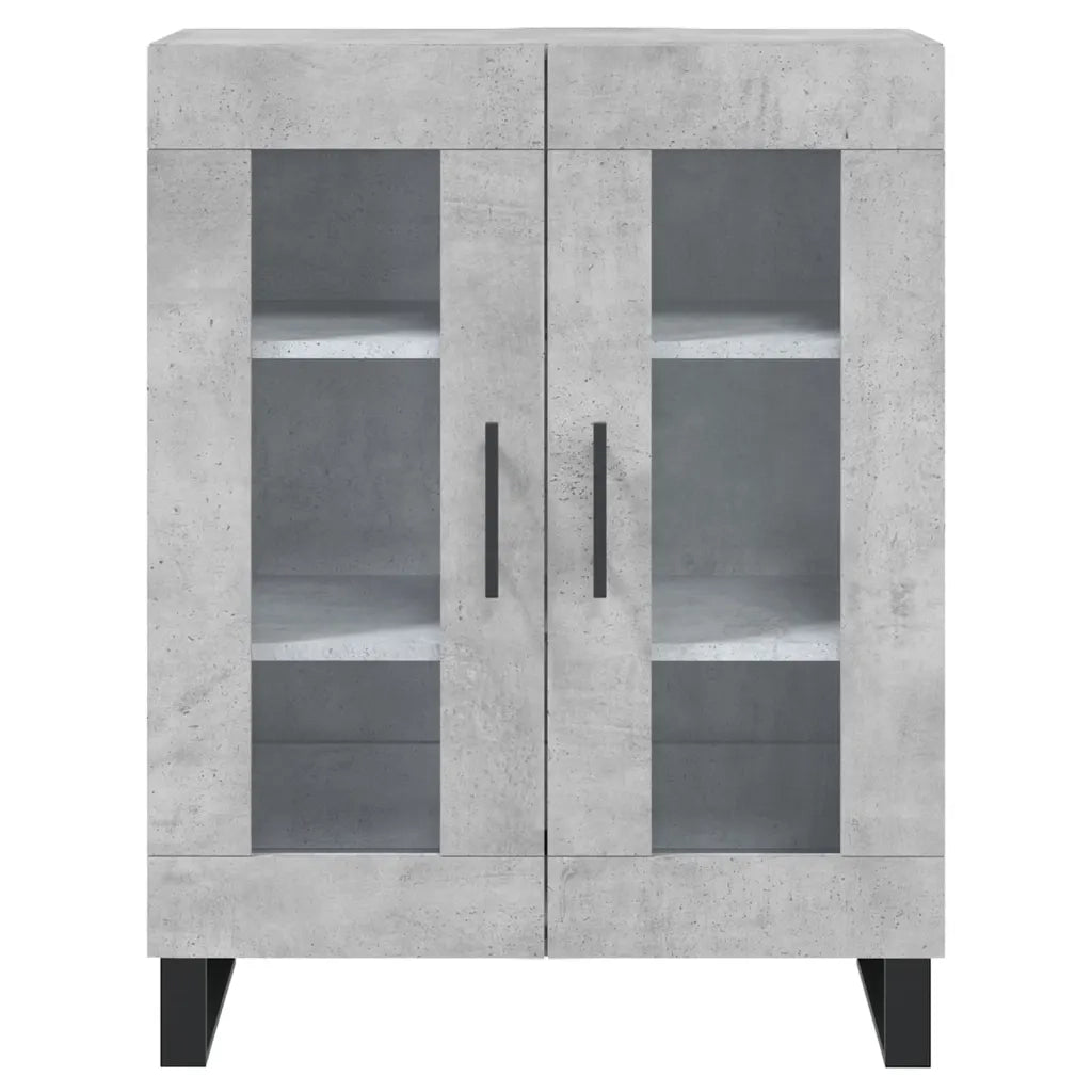 Credenza Grigio Cemento 69,5x34x180 cm in Legno Multistrato 3195759