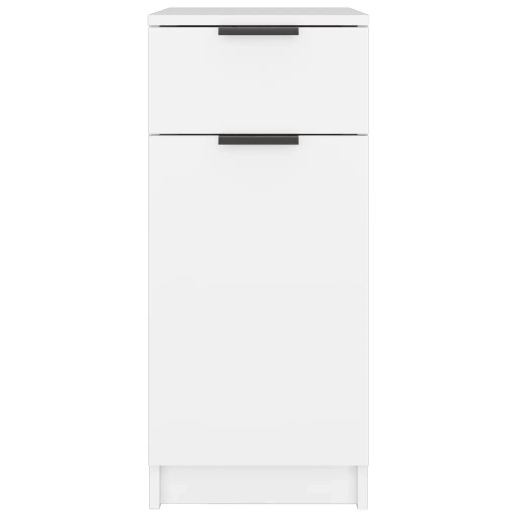 Mobile da ufficio moderno con cassetto e scomparti 33,5 x 50 x 75 cm legno composito bianco 02_0048010