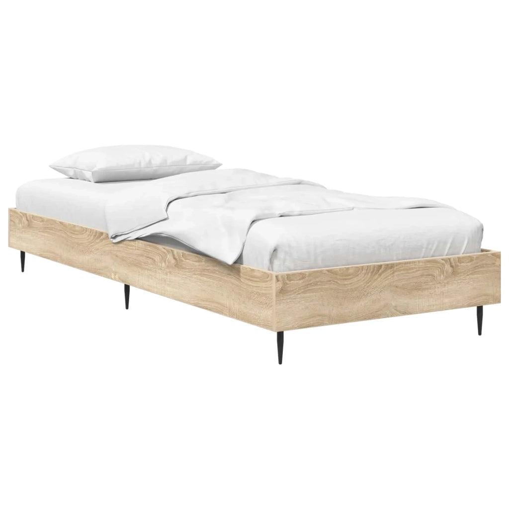 Letto singolo | Letto per adulti | Struttura del letto Rovere Sonoma 80 x 200 cm