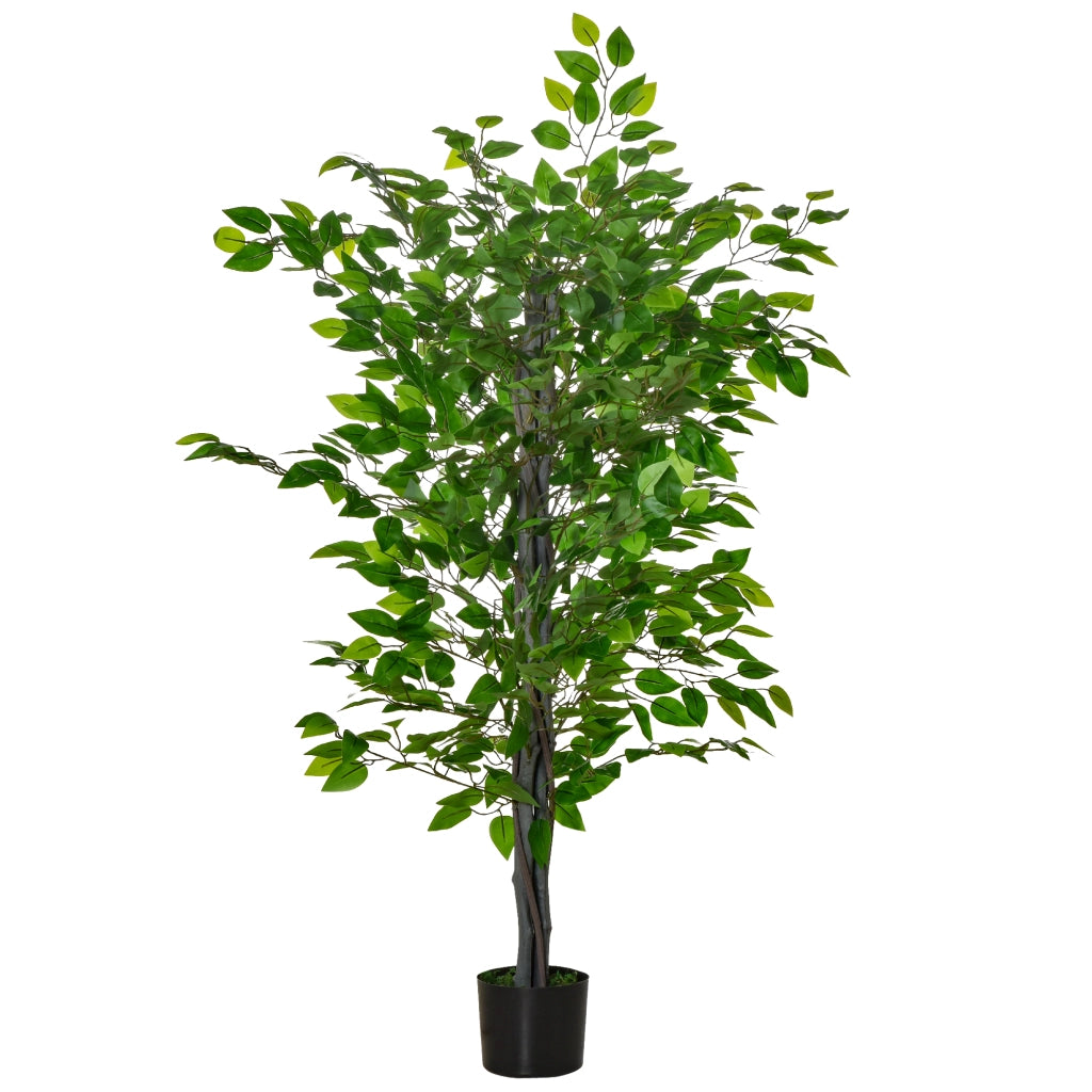 Pianta Artificiale Ficus ¨C Minimal ¨C Verde, 135cm con Vaso