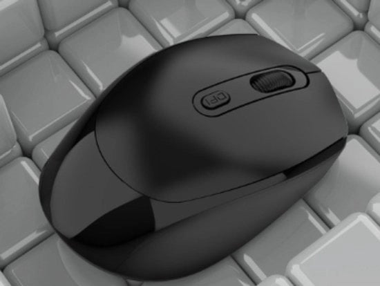 Maus 2,4 GHz Bluetooth 1600 dpi compatibile con PC, laptop e Mac - nero