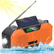 Radio Solare Portatile con Batteria Ricaricabile, Schermo LCD e Funzione SOS