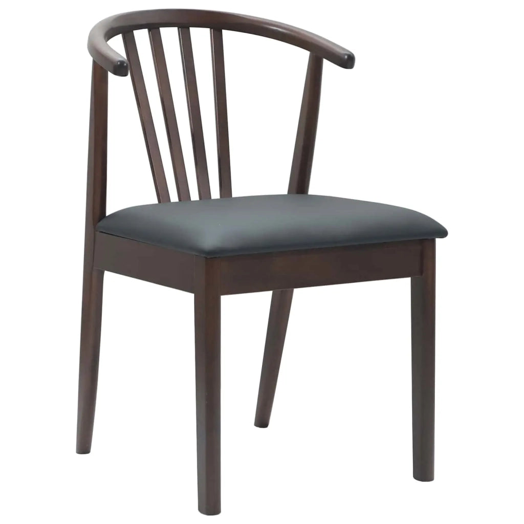 Sedia da pranzo 2 pcs Marrone chiaro e nero