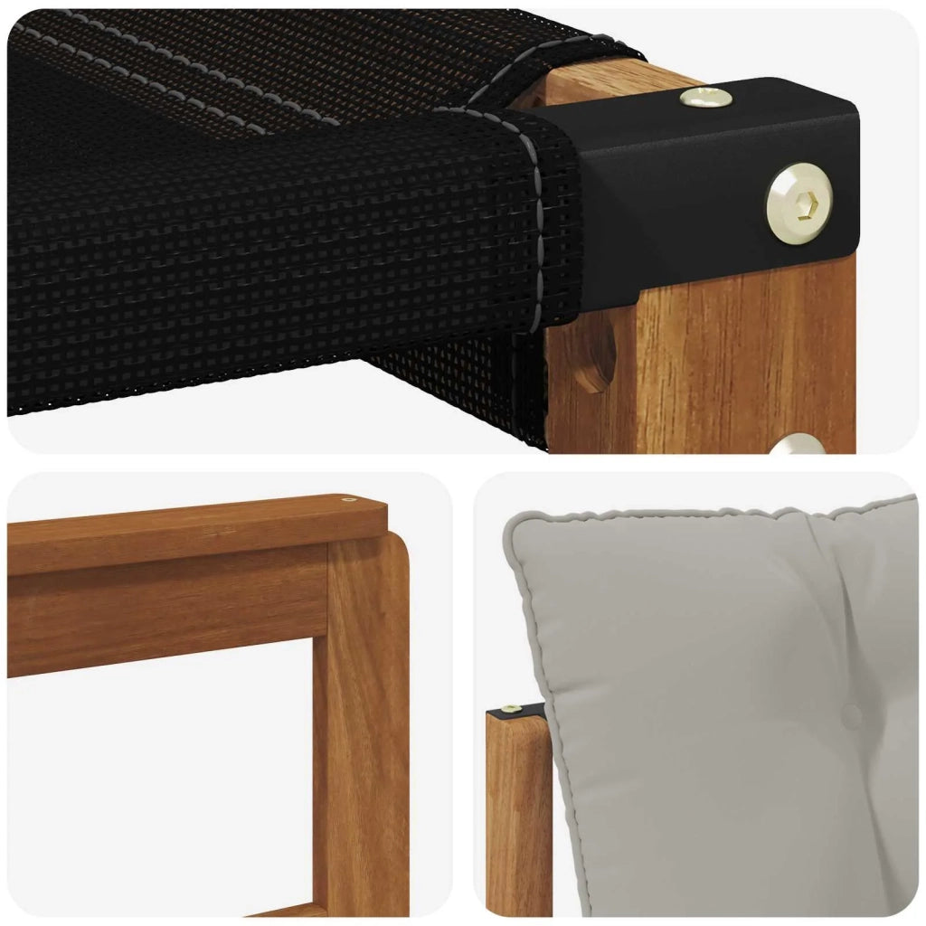 Set di divani da esterno 6 pcs Grigio Naturale e Chiaro 3369618