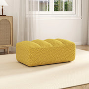 Divano modulare senza struttura con pouf giallo