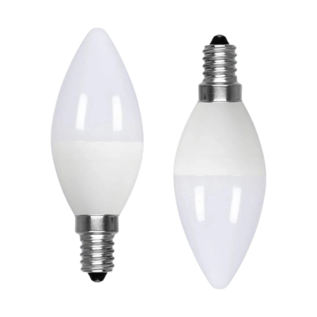 2 Pezzi Lampadina LED, Lampadina E14 C37 9W 860LM D37X106mm, Disponibili 3000K 4200K 6500K (Bianco Neutro 4200K)