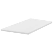 Coprimaterasso in schiuma bianca 140 x 200 cm comfort morbidezza