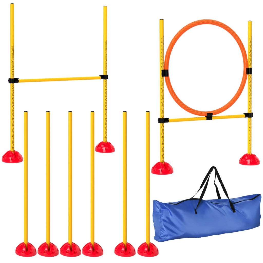 Set Agility per Cani ¨C Minimal ¨C 3 Pezzi con Ostacoli e Stanghe