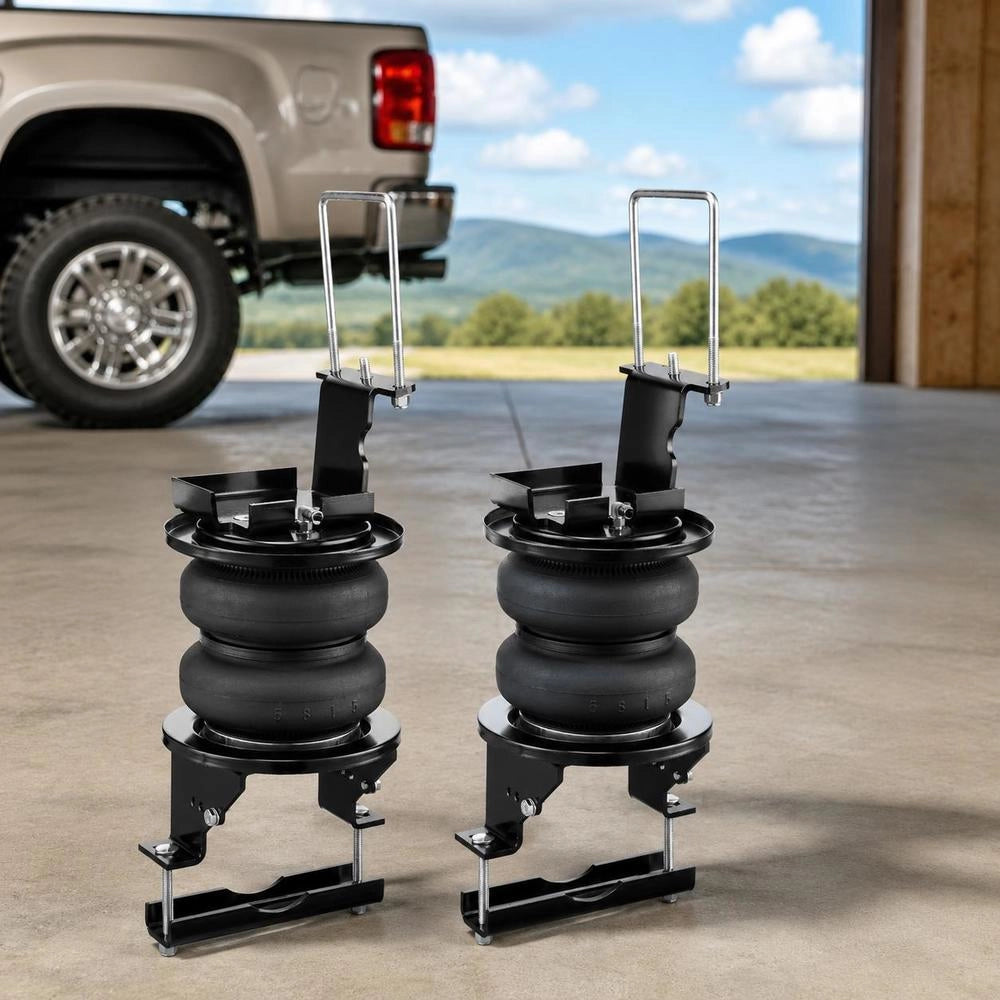 Airbag Suspension Kit, Air Spring Suspension Kit Compatible With 2011-2019 Chevrolet Silverado 2500/3500HD And GMC Sierra 2500/3500HD 4WD RWD, 5000 Lbs Load, 5 To 100 PSI