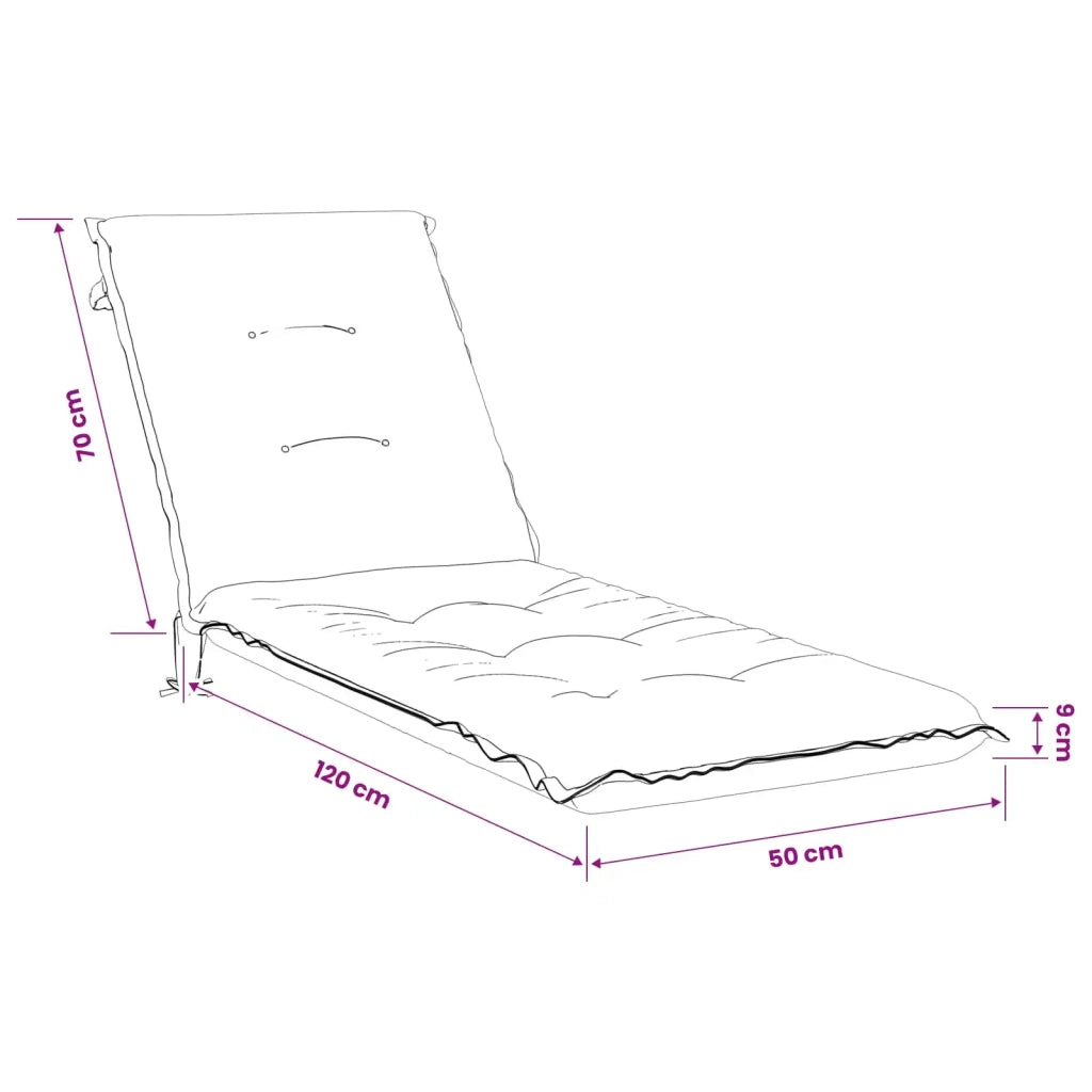 Cuscino per Lettino GEMERT 100% Poliestere Tortora 947366