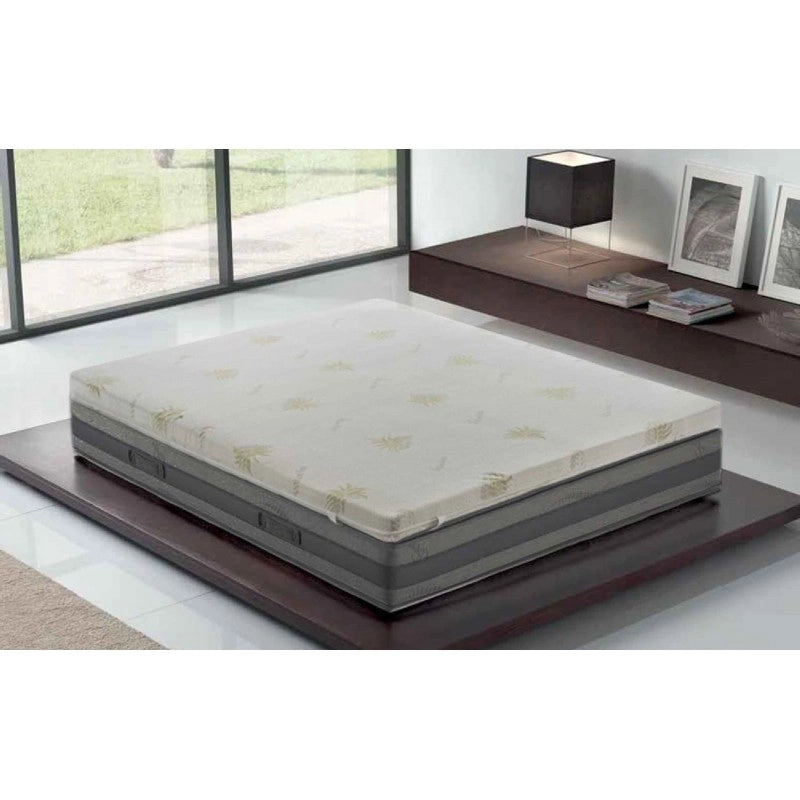 Topper correttore memory foam alto 5cm - rivestimento all’aloe vera - 140x190