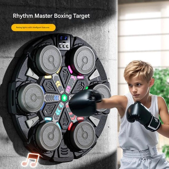 Macchina di allenamento pugilistico intelligente, addestratore di borse da boxe per fitness e sport, addestramento in casa, addestramento di reazione con bersaglio di parete da boxe, adatto per scuole di sport e uso domestico.