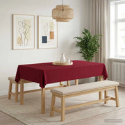 Tovaglia da Tavolo 5 pz Rettangolare Rosso Vino 140 x 220 cm 42040358