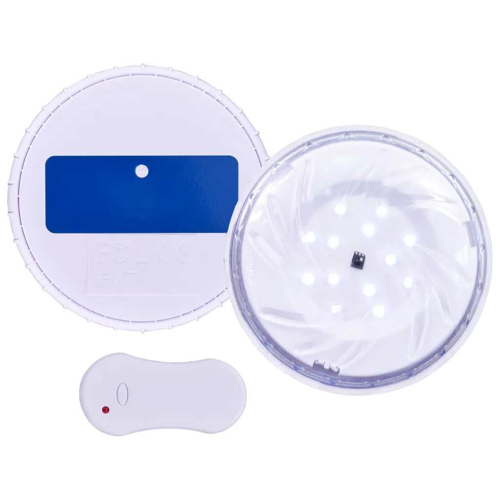 Luce LED Piscina Galleggiante Subacquea con Telecomando Bianca 92296