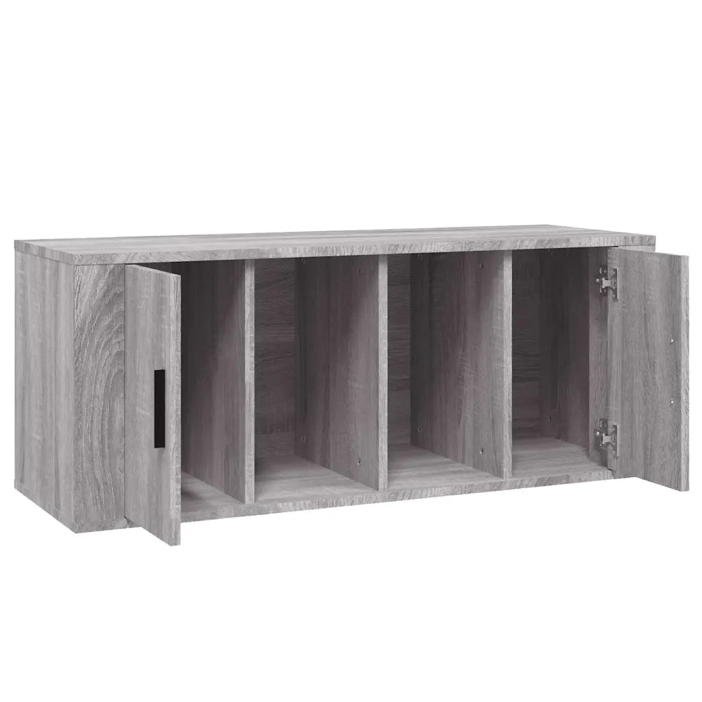 Mobile TV Grigio Sonoma 100x35x40 cm in Legno Multistrato 816806